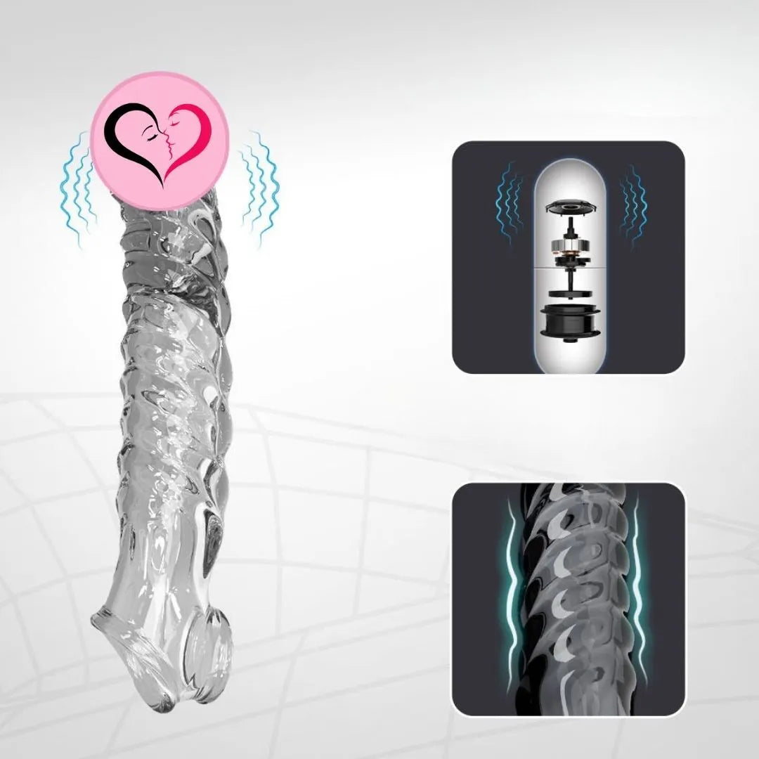 DuoExtend Vibrerende Penisforlenger – 20 cm